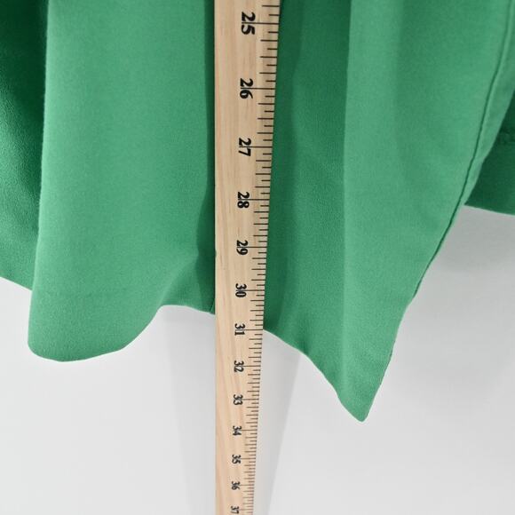 TORRID‎ Blazer Womens Size 5 Green Ruched 3/4 Sleeve Open Front Jacket Career - Picture 10 of 14